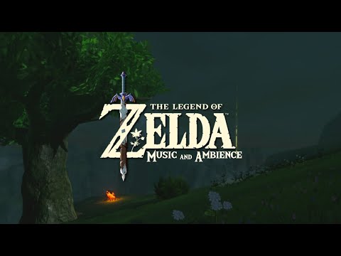 take a break at night in a campfire ambience with Relaxing zelda video games music