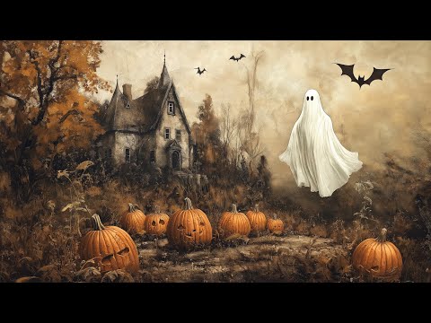 Halloween Vintage TV Art | 12 Images | 2 Hours | Halloween TV Art | Ghost TV Art | Fall Decor | 4K