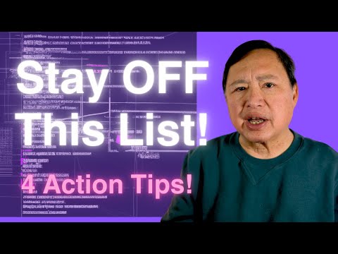 You Do Not Want to Be on This List! 4 Tips to Remember