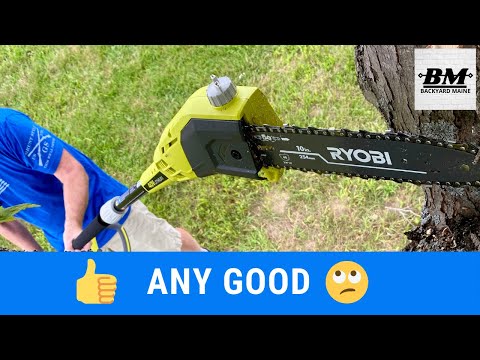 Battery Powered Pole Saw Review | Ryobi 40v Tools