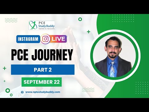 🔴 PCE Journey - September 2022, Part 2 |  PCE StudyBuddy