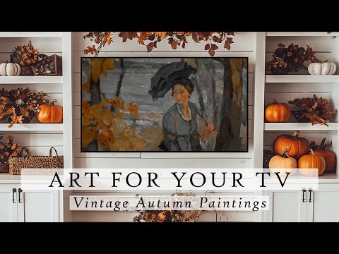 Vintage Autumn Painting Art For Your TV | Autumn TV Art | Fall TV Art | Vintage TV Art  | 4K | 4 Hrs