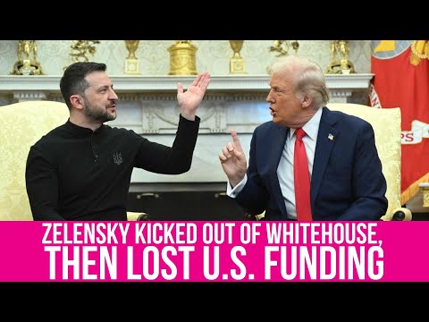 Days After Zelensky Got KICKED OUT the Whitehouse, Trump PAUSED Military Aid to Ukraine