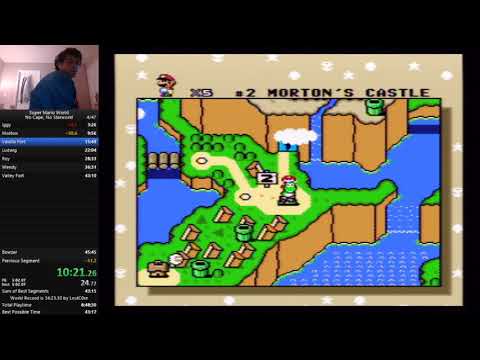 SMW No Cape, No Starworld Speedrun in 45:30