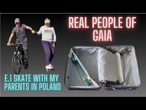 Vlog entry: Trip to Poland to visit family: Skating with my parents