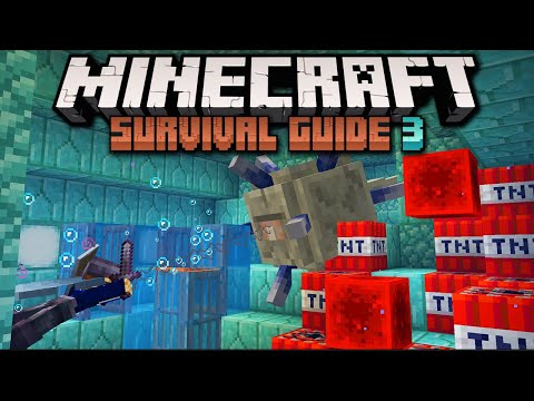 Fun Ways to Raid Ocean Monuments! ▫ Minecraft Survival Guide S3 ▫ Tutorial Let's Play [Ep.72]