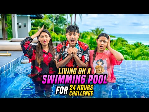 ২৪ ঘণ্টা পানি তে থাকার প্রতিযোগিতা | Living In Swimming Pool For 24 Hours Challenge | Rakib Hossain