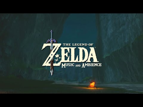 Get some rest... Dreamy Relaxing Zelda Music with Campfire sounds Ambience