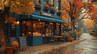 Beautiful Autumn Cafe with Relaxing Jazz for Study, Work, & Focus | Soft Instrumental Jazz Music