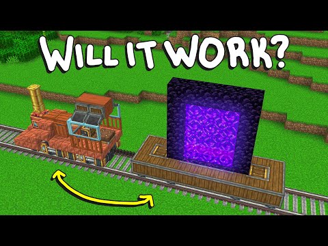 Nether Portal on a Create Mod Train?