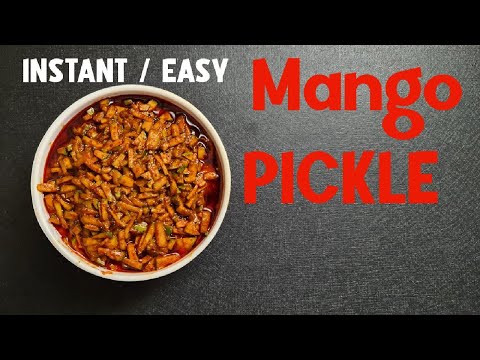 Easy instant mango pickle |മാങ്ങാ അച്ചാർ|Mangoachar|Mango achar|Manga Urugai@buttercupskitchen