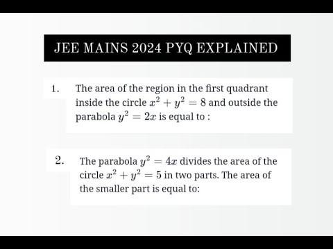 Area Under the Curves 2 PYQS Explained