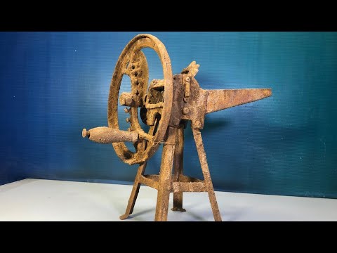 Rusty Antique Mini Kitchen Cutter Machine - Restoration #shortvideo