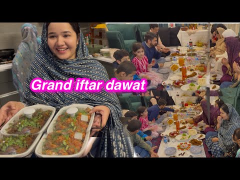 Grand Iftar Dawat | sb sy bari iftar dawat | drumstick recipe | malai roll  | Sitara yaseen vlog