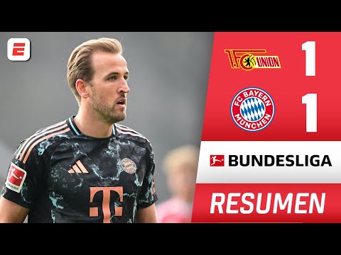 BAYERN MUNICH TAMBALEA. Empató 1-1 vs UNIÓN BERLÍN y se le puede acercar el Leverkusen | Bundesliga