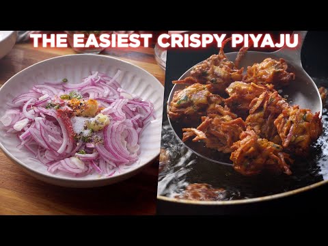 The Easiest Crispy Piyaju Recipe | How To Make Onion Fritters