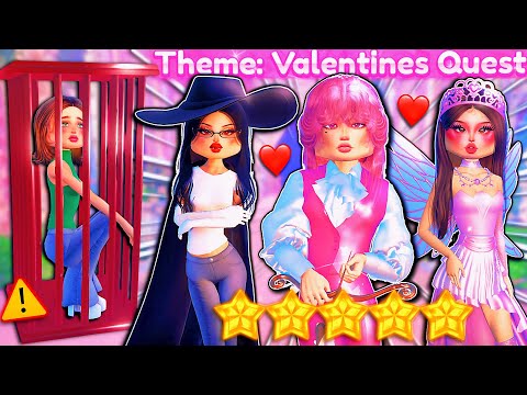 ONLY Dressing As VALENTINES QUEST Characters For EVERY ROUND! | ROBLOX Dress to Impress Lana Lore