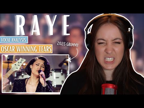 First Time Watching RAYE perform OSCAR WINNING TEARS 2025 GRAMMY | Vocal Coach Reaction (& Analysis)