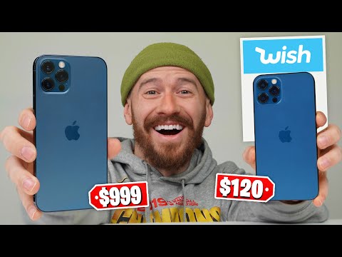 $120 FAKE iPhone 12 Pro Vs. $999 iPhone 12 Pro!! (WISH iPhone)