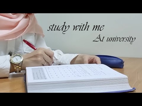 STUDY WITH ME AT UNIVERSITY |BACKGROUND MUSIC 🎶