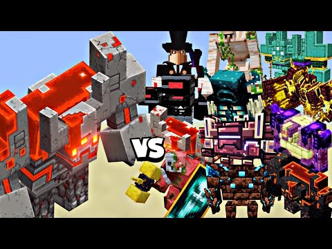 Minecraft All Bosses vs Redstone Monstrosity – Ultimate Battle!