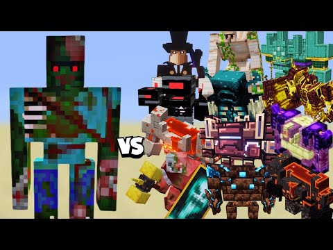 Minecraft: All Bosses vs Mutant Zombie Villagers – Epic Battle!