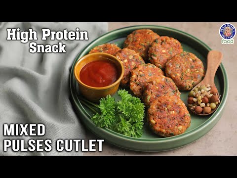 Crispy High Protein Mix Pulses Cutlet Recipe | Quick Snack | Cutlet Recipe At Home | Chef Varun