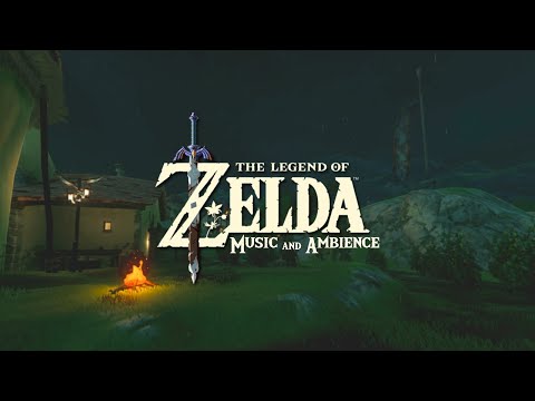 Calm nintendo video games with relaxing zelda music mix (rain sounds) for Study/Chill/Sleep.