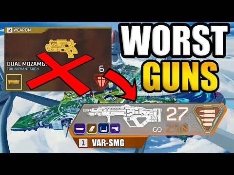 I Tried using the WORST GUNS in Apex Legends...