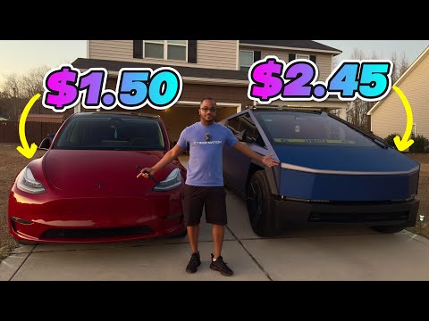 Charging a Tesla Cybertruck & Model Y—The Cost Will Shock You! 🤯