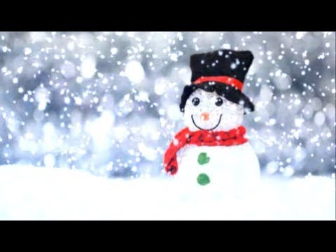 [10 Hours] Plush Snowman in the Snow - Video & Audio Sleigh Bells [1080HD] SlowTV