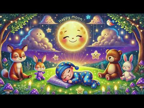 Moon & Stars Lullaby for Babies ❤️| Soothing Voice & Relaxing Sleep Music | Fall Asleep In 3 Minutes