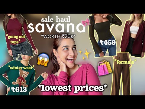 *HUGE SALE* office wear haul from SAVANA! 🎀🛍️ | Pants, tops, winter wear & more | Rashi Shrivastava