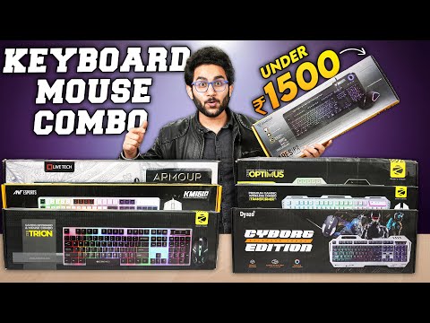 Bought 8 Gaming Keyboard Mouse Combo Under Rs.1500/- ONLY!