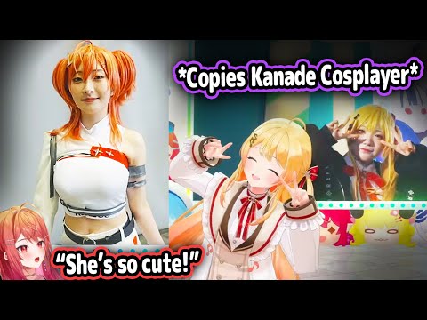 Ririka and Kanade Copying Their Cosplayer's Cute Movements On-Stage Is Adorable【Hololive】