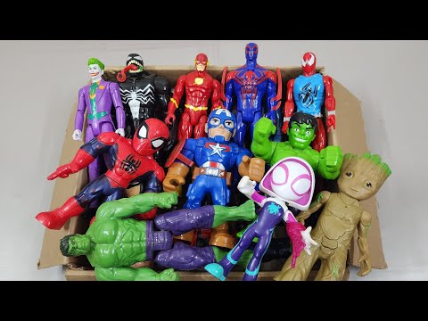 THANOS VS HULK VS VENOM VS SPIDERMAN VS IRONMAN VS CAPTAIN AMERICA SUPERHERO AVENGERS UNBOXING