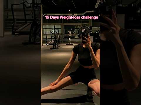 15 days weight-loss challenge #motivation #vibes #glowup #routinevlog #workout #weightloss #shorts