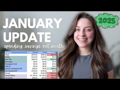 January 2025 Finance Update | How Much I Spent, My Savings, My Net Worth