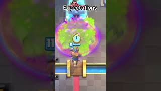 Expectations vs reality clash royale #clashroyalemes #clashroyaletips #clashroyaletipsandtricks