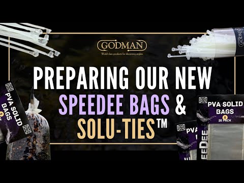 Preparing our NEW SpeeDee Bait Bags & SoluTies - Godman Angling