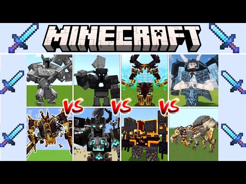 MINECRAFT BOSSES BATTLE CHAMPIONSHIP - Minecraft Mob Battle