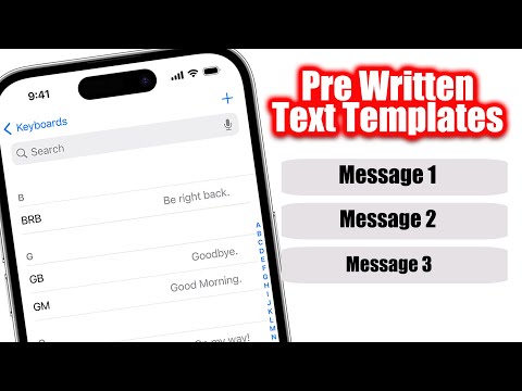 How To Set Up Pre Written Messages On iPhone - iPhone Tips