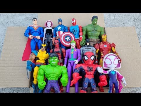 THANOS VS SPIDERMAN VS HULK VS CAPTAIN AMERICA VS IRONMAN VS VENOM SUPERHERO AVENGERS UNBOXING