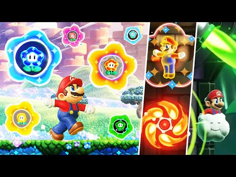 Super Mario Bros. Wonder - All Wonder Flower Effects (Full)