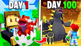 I SPENT 100 DAYS In LEGENDARY ONLY PIXELMON! (FULL MOVIE)