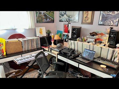 HOME STUDIO TOUR 2024 - VINYL SAMPLING - MPC ONE & SP404mk2