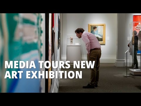 Media Tours New Art Exhibition