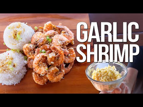 MAKING GARLIC SHRIMP BETTER THAN THE FOOD TRUCK IN HAWAII! | SAM THE COOKING GUY