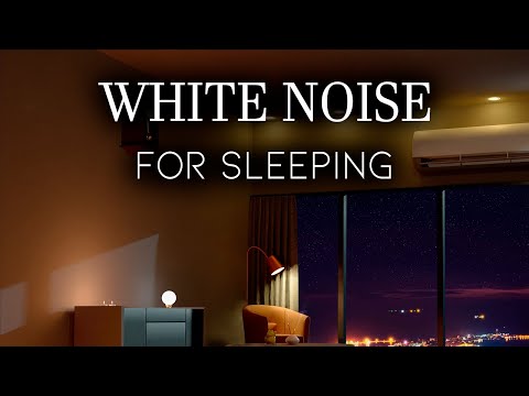 Sleep White Noise - Soothing Air Conditioner Sound for Sleeping - Cozy Bedroom Low Light - 11 hours