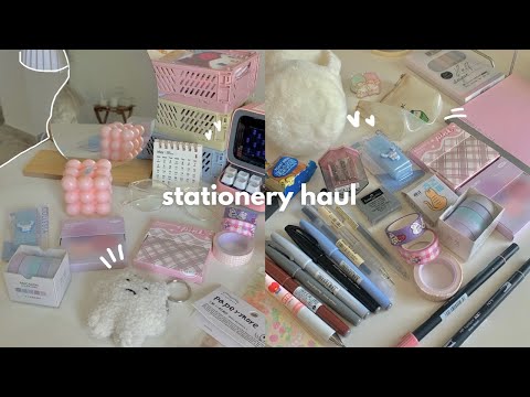 Huge aesthetic stationery haul 🍡 (back to school) ft. Stationerypal